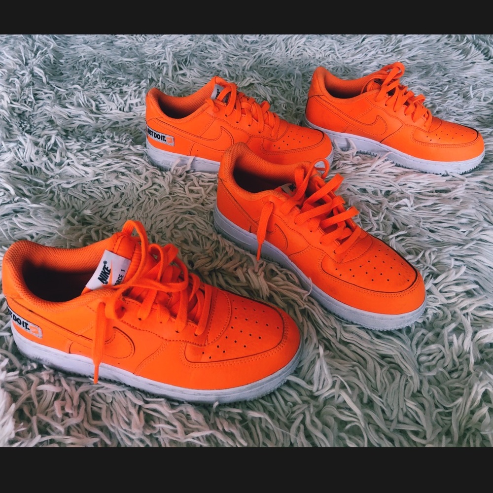 Orange Airforce Ones